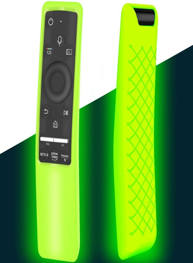 Lambcare Case Compatible with Samsung Smart TV Remote Controller BN59 Series, Light Weight Silicone Cover Protector Shockproof Anti-Slip Remote Skin Sleeve - Green Glow in The Dark - Image 1